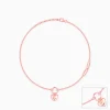 Rose Gold Unwavering Heart Anklet