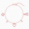 Rose Gold Valentine's Charm Bracelet