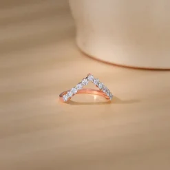 Rose Gold Vanki Diamond Ring