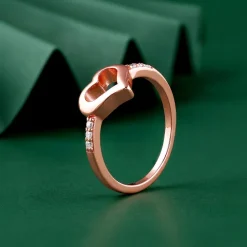 Rose Gold Velora Heart Ring (Size 12)