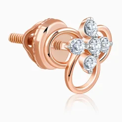 Rose Gold Velora Lab Grown Diamond Stud Earrings