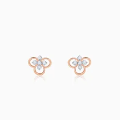 Rose Gold Velora Lab Grown Diamond Stud Earrings