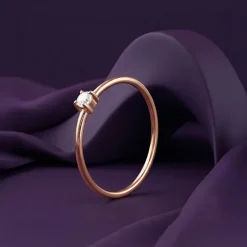 Rose Gold Velora Spark Ring
