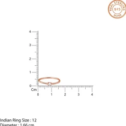 Rose Gold Velora Spark Ring