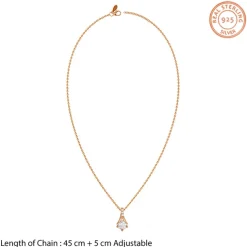Rose Gold Velvet Aura Pendant with Link Chain