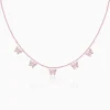 Rose Gold Wavering Wings Butterfly Necklace