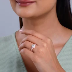 Rose Gold Wavy Oval Ring