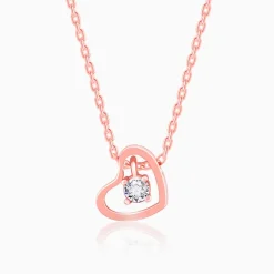 Rose Gold Whole Heart Necklace