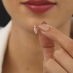 Rose Gold Windmill Stud Earrings