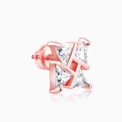 Rose Gold Windmill Stud Earrings