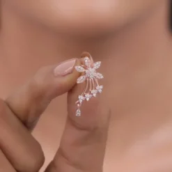 Rose Gold Wings of Shine Earrings