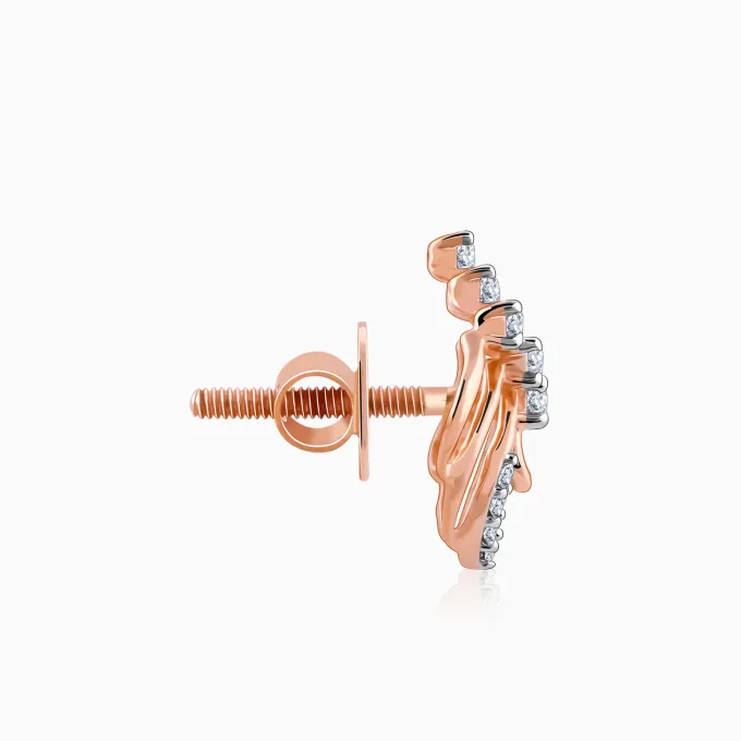 Rose Gold Wonderful Whimsy Diamond Earrings