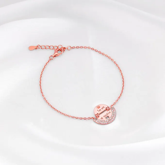 Rose Gold You Are My Sunshine Bracelet