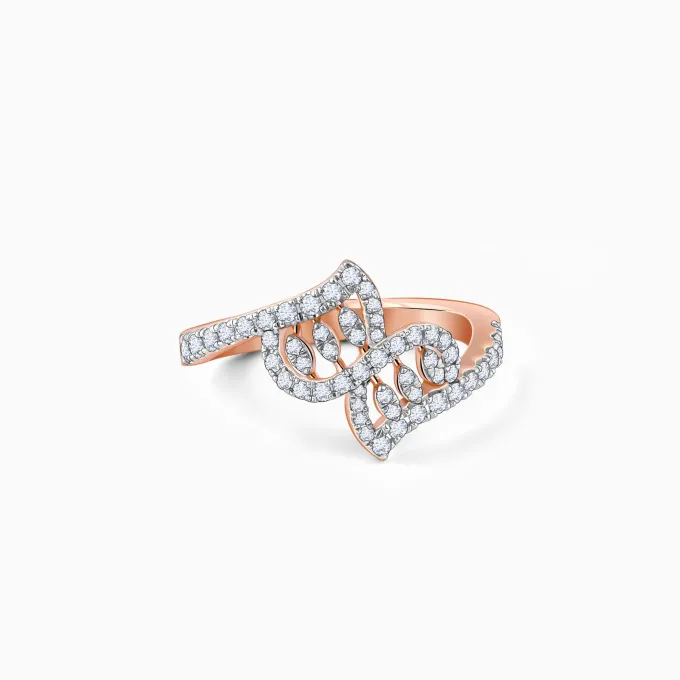 Rose Gold Zephyr Diamond Ring
