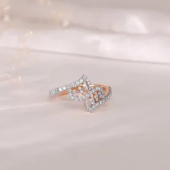 Rose Gold Zephyr Diamond Ring