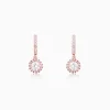 Rose Gold Zircon Drizzle Drop Earrings