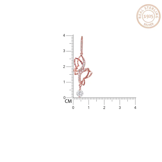 Rose Gold Zircon Fairy Set with Link Chain