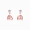 Rose Gold Zircon Jhumki