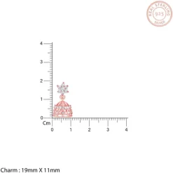 Rose Gold Zircon Jhumki