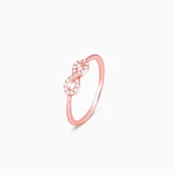 Rose Gold Zircon Loop of Hope Ring