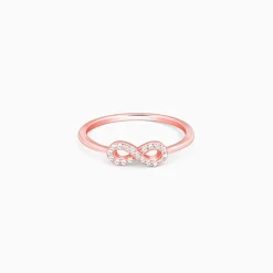 Rose Gold Zircon Loop of Hope Ring