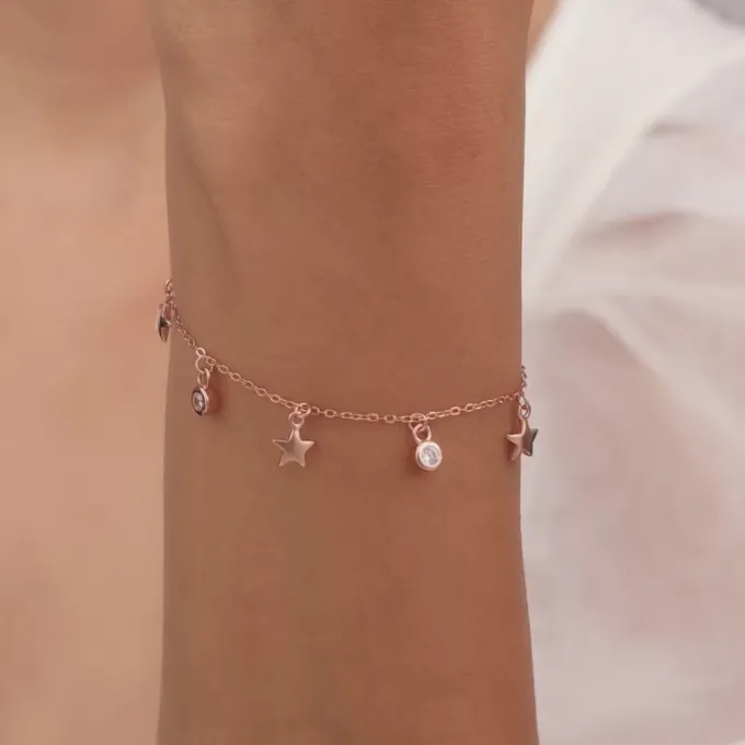 Rose Gold Zircon Marvel Bracelet