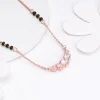 Rose Gold Zirconia Elegance Mangalsutra
