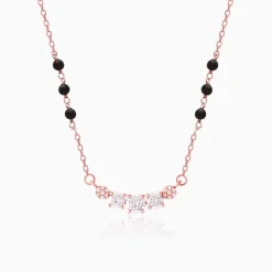 Rose Gold Zirconia Elegance Mangalsutra