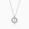 Silver Personalised The Letter Initial Necklace