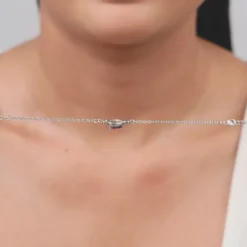 Silver Admiring Charm Necklace