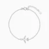 Silver Aeroplane Kids Bracelet (0-18 months)