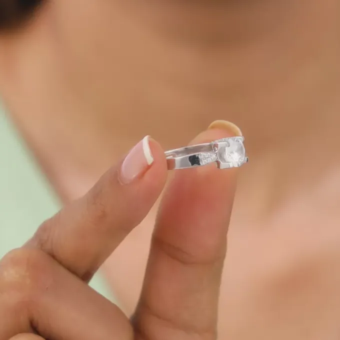 Silver All About Love Ring