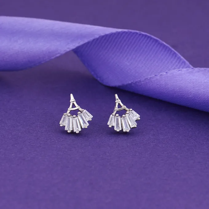 Silver All Eyes on You Earrings