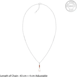 Silver Althea Pendant With Link Chain