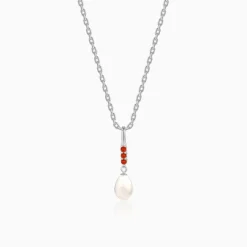 Silver Althea Pendant With Link Chain