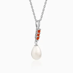 Silver Althea Pendant With Link Chain