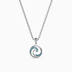 Silver Amphitrite Pendant with Link Chain