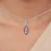 Silver Anahita Pendant With Link Chain