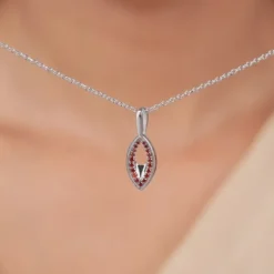 Silver Anahita Pendant With Link Chain