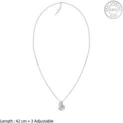Silver Angel Wings of Protection Necklace