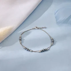 Silver Angelina Pearl Bracelet