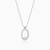 Silver Arena Pendant With Link Chain