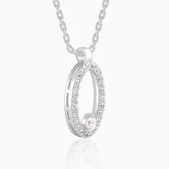 Silver Arena Pendant With Link Chain