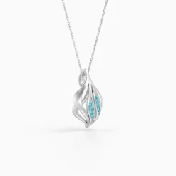 Silver Artemisia Pendant with Link Chain