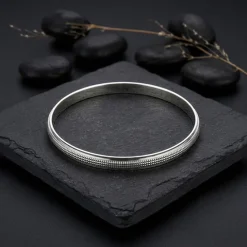 Silver Arvith Kada For Him (Size 6.75)
