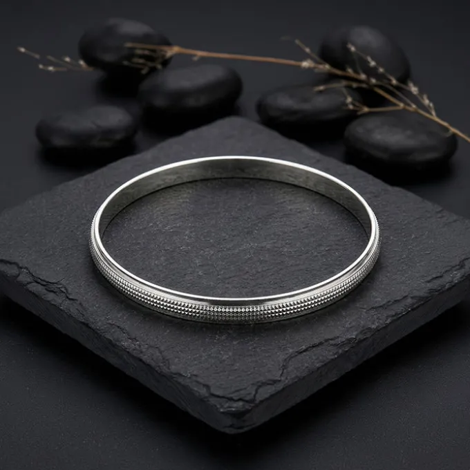 Silver Arvith Kada For Him (Size 6.75)