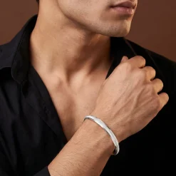 Silver Arvith Kada For Him (Size 6.75)