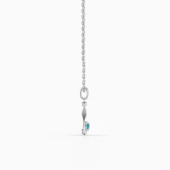 Silver Asteria Pendant with Link Chain