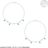 Silver Asterope Anklet