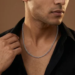 Silver Atlas Chain for Him